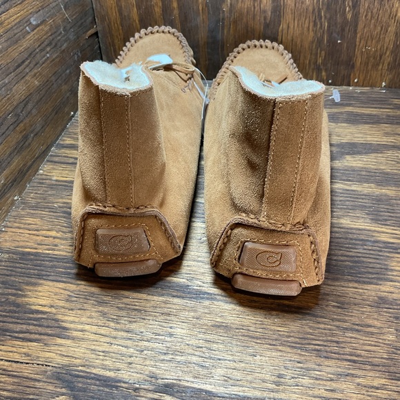 Coach Tan Suede Shearling Men's Driver Moccasin Slip-On Slippers Sz 11D CC842 - Picture 3 of 8